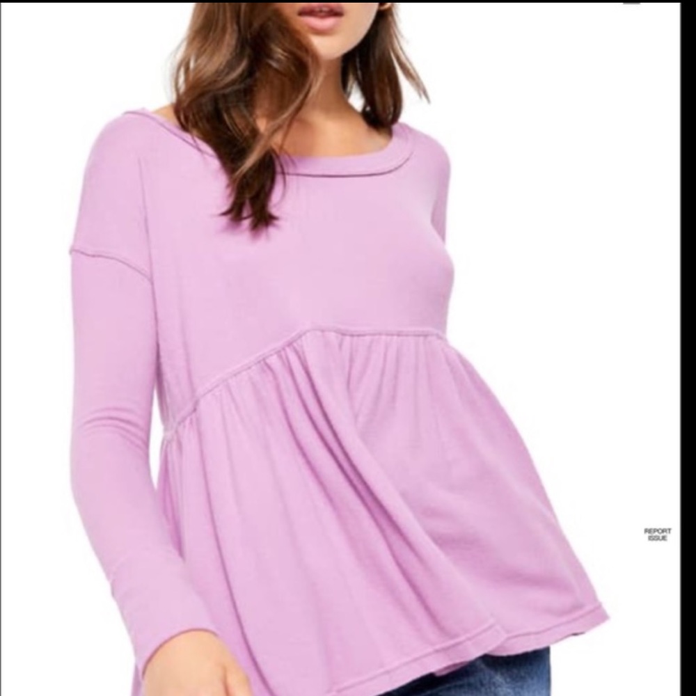 Free People Forever Your Girl Drape Tee Shirt